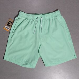NWT Bearbottom Stretch Swim Trunks Drawstring Shorts Mint Green 7" Men's Medium
